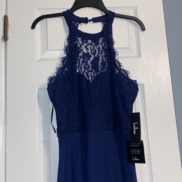 Navy Blue Gown - Picture 2 of 3
